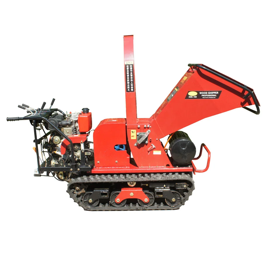 tree stump chipper with crawler