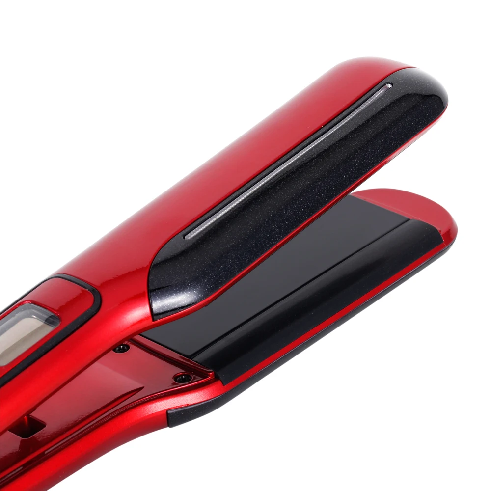 
2019 Newest IR Infrared Hair Straightener,Professional Ceramics Coated Flat Iron Hair Perm with Digital Temperature Display 