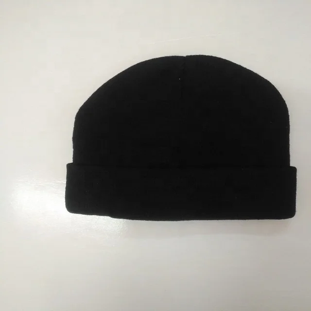 Machine Knit Acrylic Beanie Hats Custom Acrylic Cheap Beanie for Men Knitting Pattern