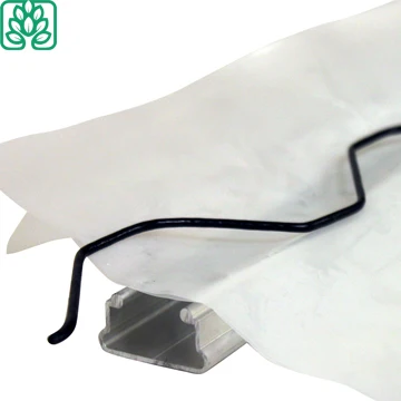 Single-Span Greenhouses Zigzag Wire and Rail