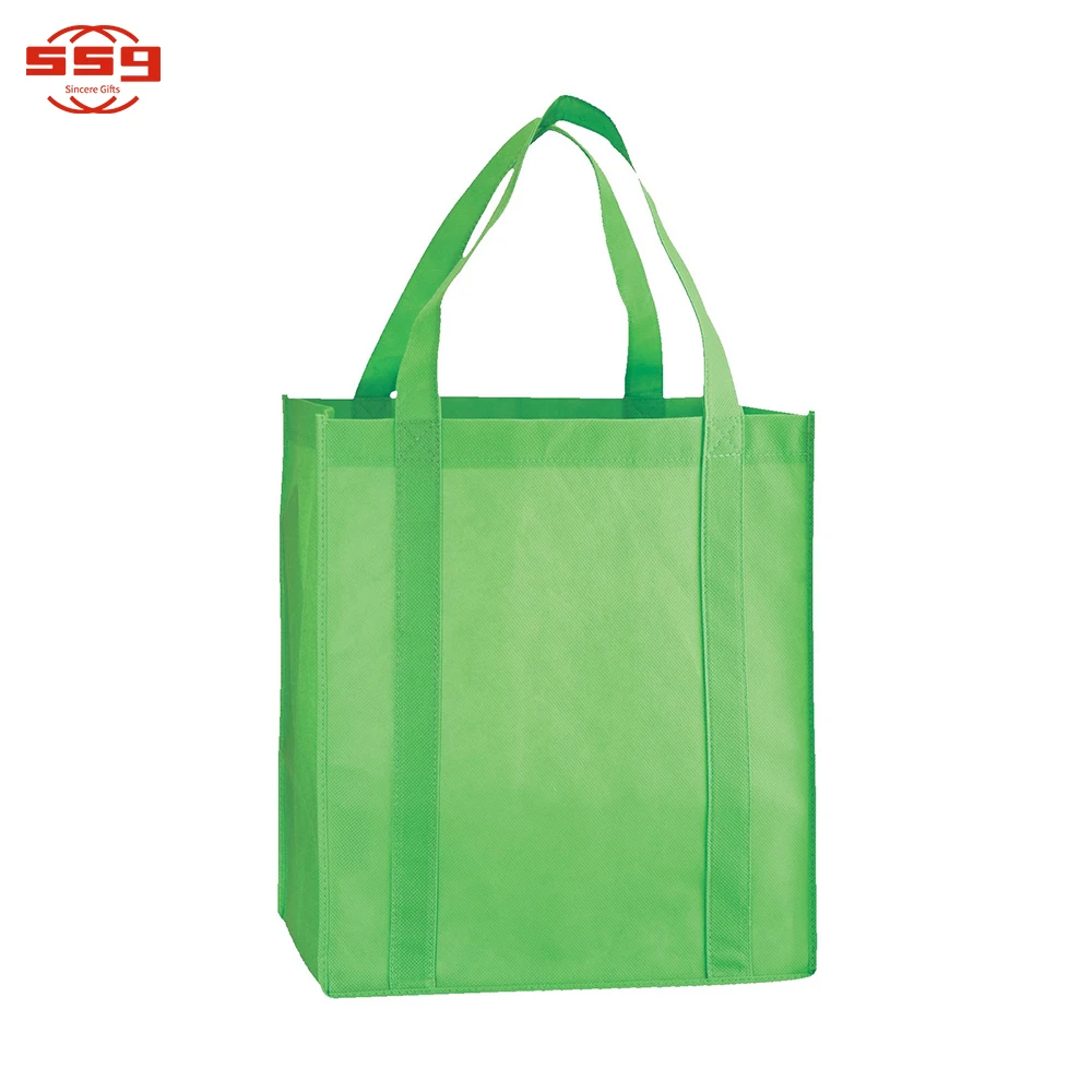 Reusable Promotional Daily Bags Custom Cheap Non Woven Carry Tote Bag Grocery Shopping Bags With Logo