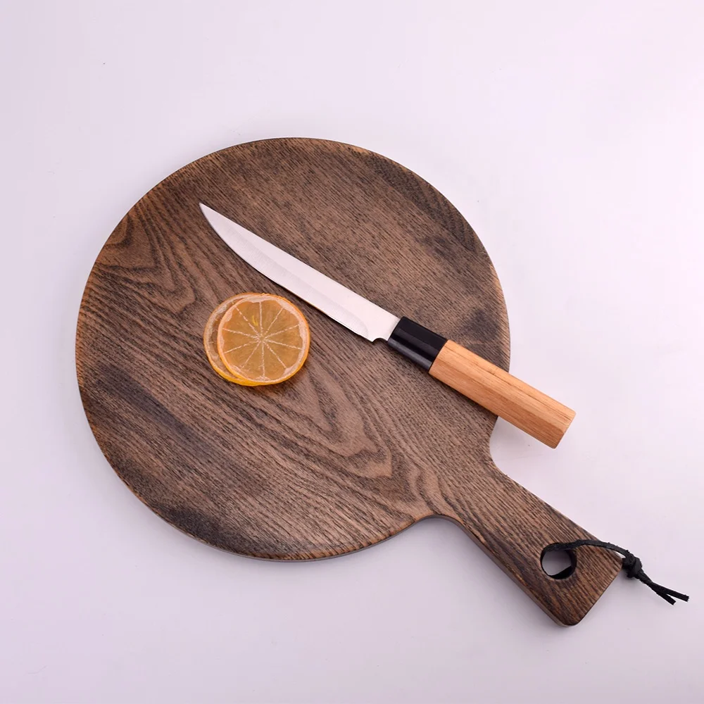 High Quality Food Grade Round Size Ash Wood Cutting Board