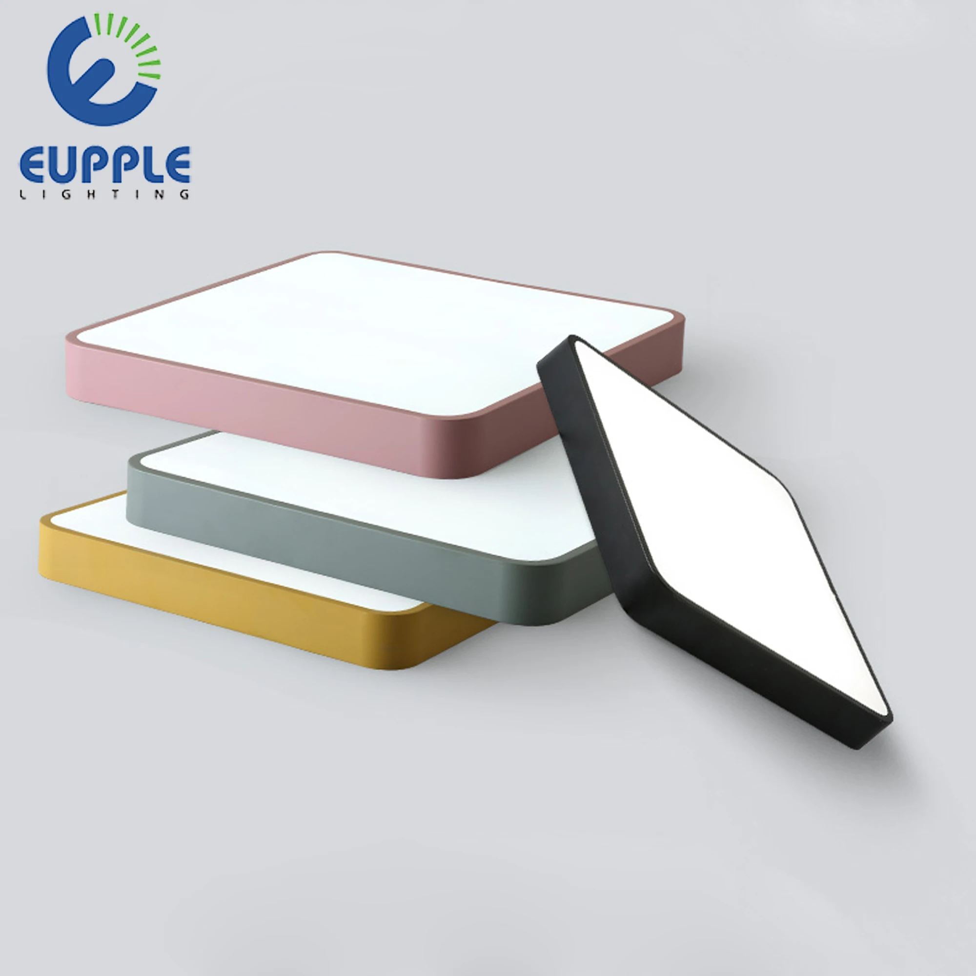 Hot sales Square Shape Multi color ring led ceiling light for surface mounted for bedroom