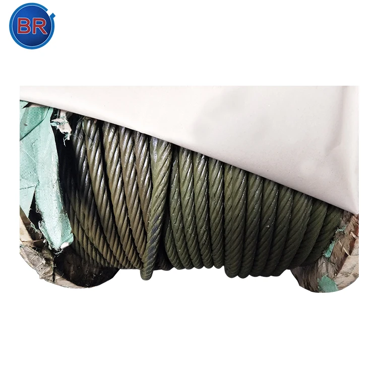 6*24 + 7fc ungalvanized стальной трос для отделки промышленности