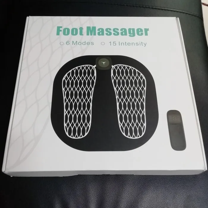 2019 Electric new products innovadores fitness portable vibrating recargable LCD EMS muscle stimulator foot massage mat