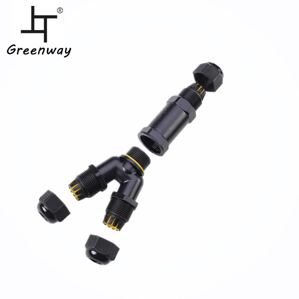 Greenway hot sale ip68 led connector y type connector 2pin 3pin 4pin 5pin waterproof connector