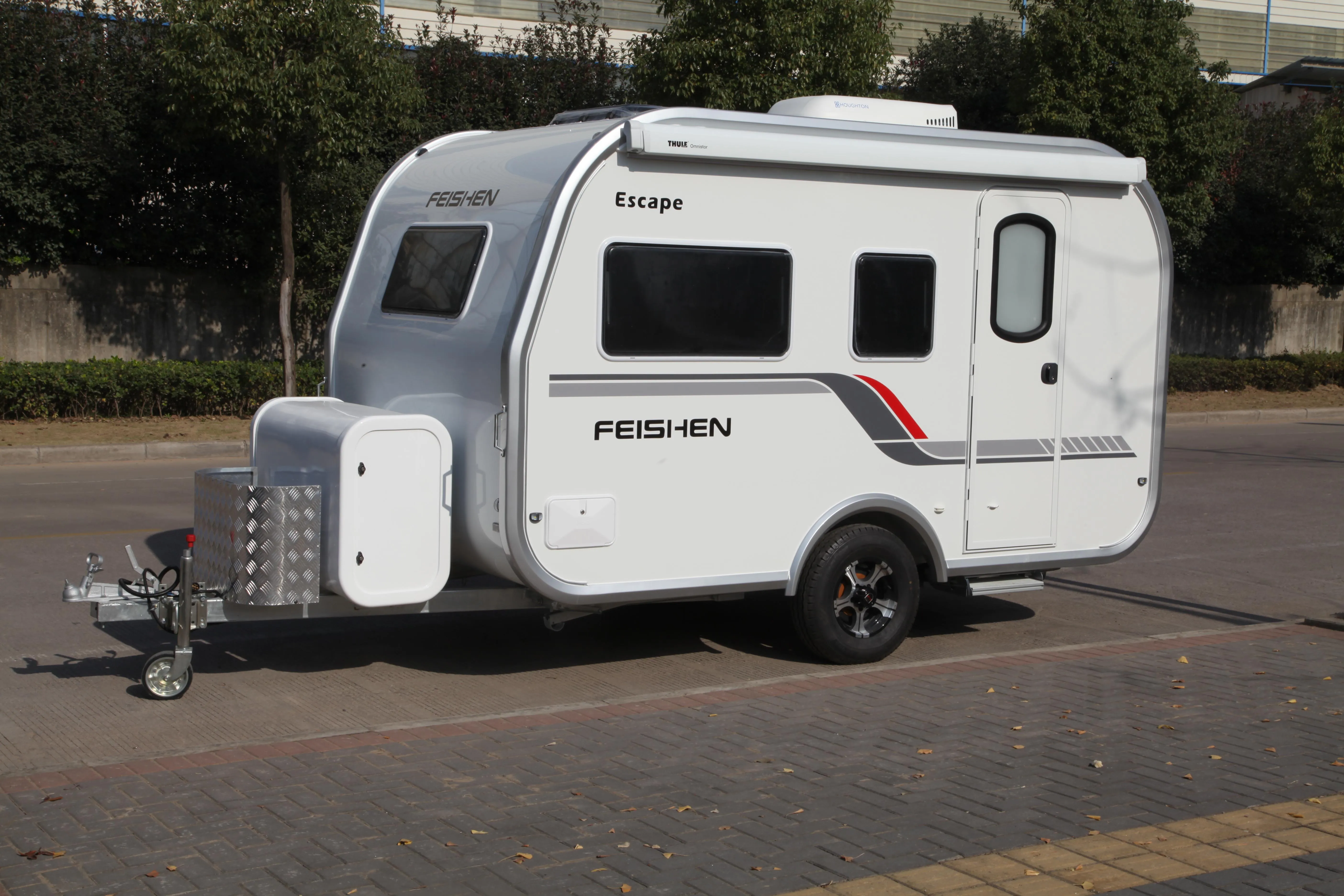 OEM service camping trailer caravan with awning