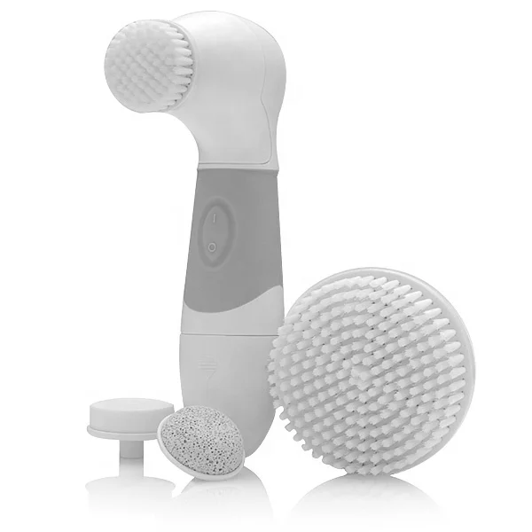 CE ROHS Approved 4 in 1 Electric Rotating Facial Brush Multi-use Deep Cleansing Spin Facial Brush System Waterproof Scrubber