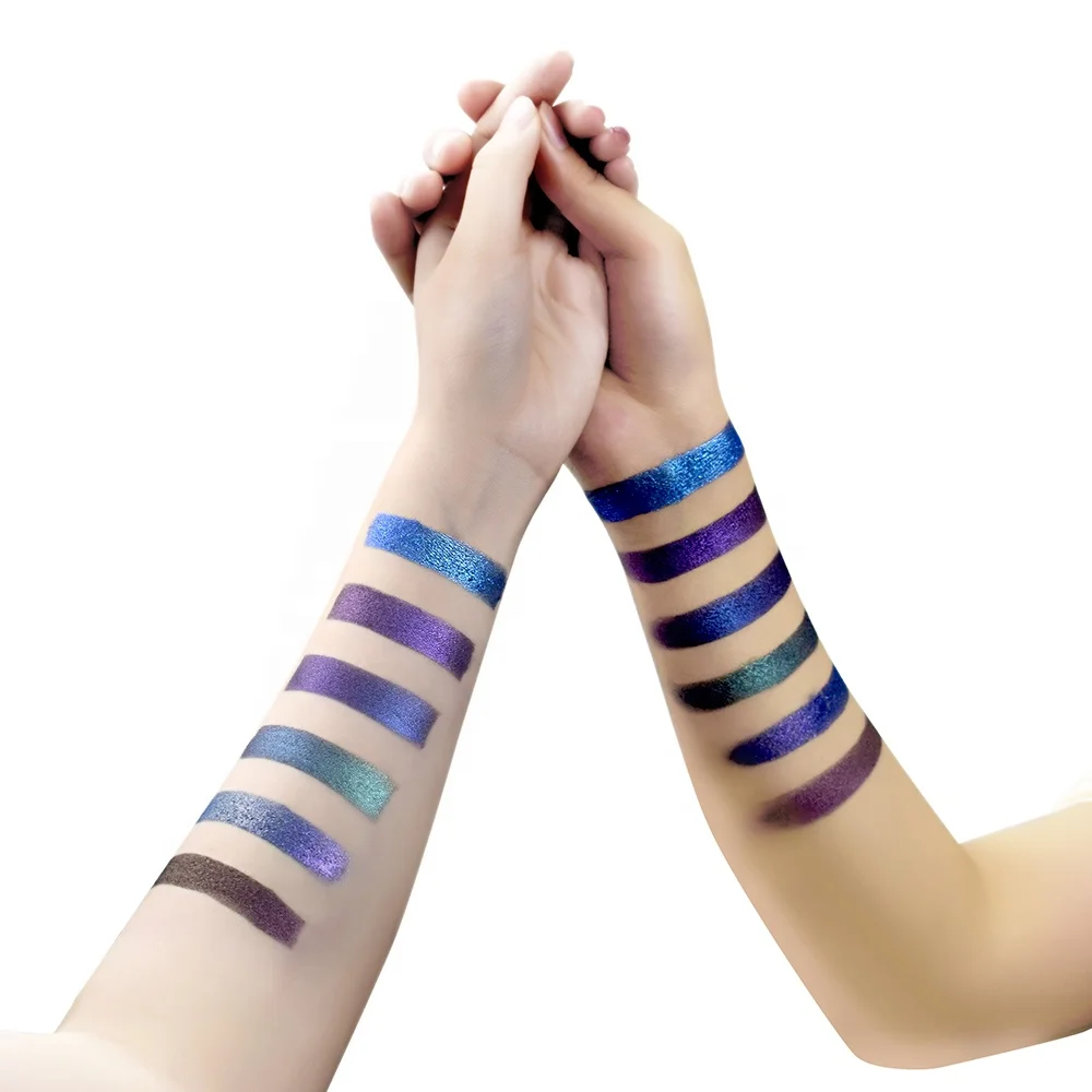 Trending 2019 Wholesale Single High Pigment Loose  Neon Chrome Chameleon Eyeshadow Private Label