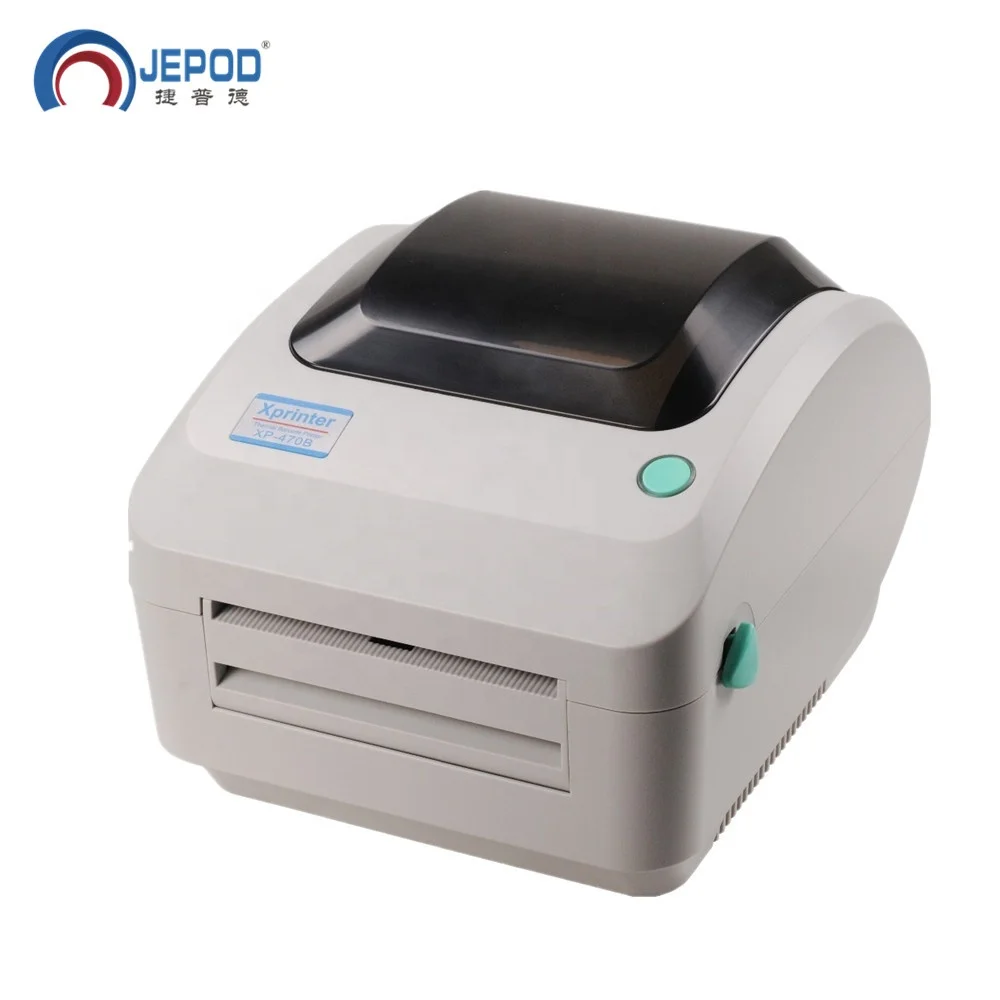 JEPOD XP-470B 4inch high quality clothing tags supermarket price sticker printer new thermal bar code QR code label printer