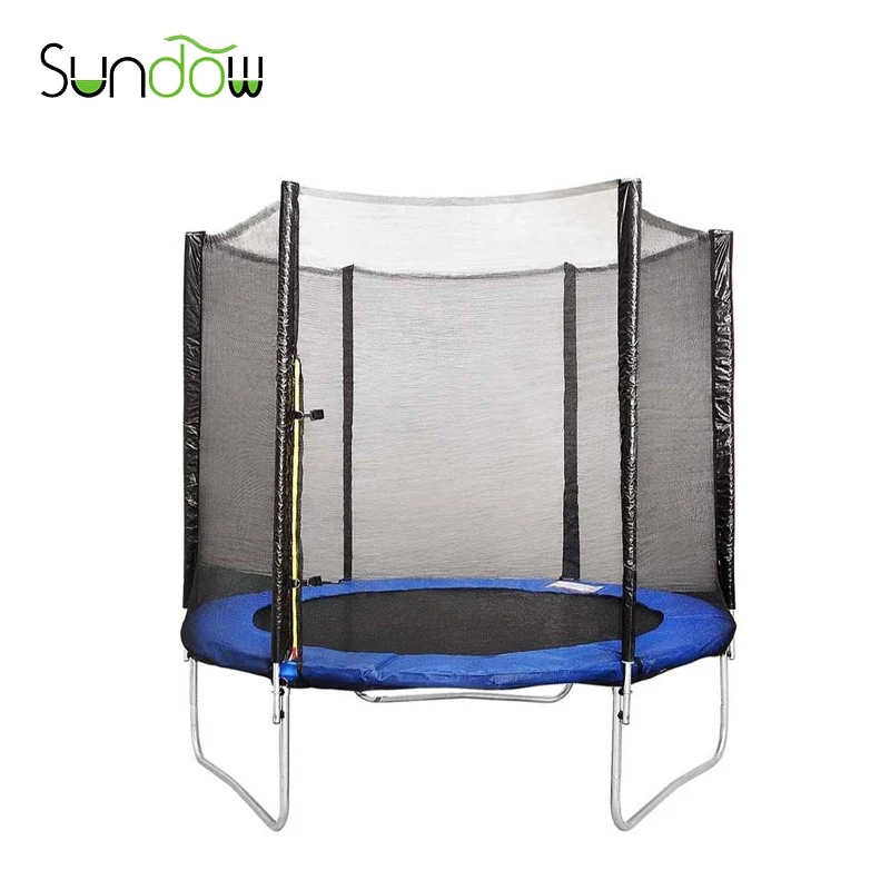 Hot sale 8ft trampoline with security net outdoor jumping trampoline for kids