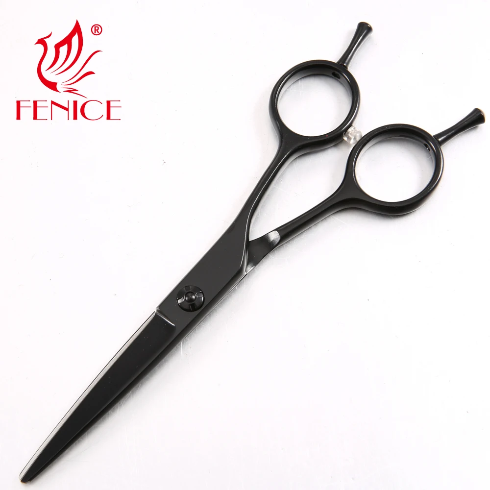 Fenice Black Titanium Hair Cutting Scissors Professional 440c Stainless Steel Hairdressing Shears