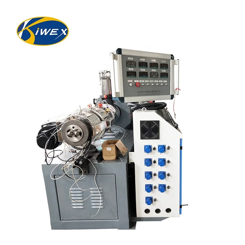 Конические двухшнековые экструдер пластика