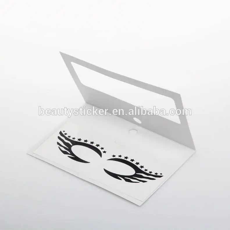 Бабочка Дымчатая Красивая Наклейка Крыло черный глаз линейный легко снимается тату-наклейка для глаз