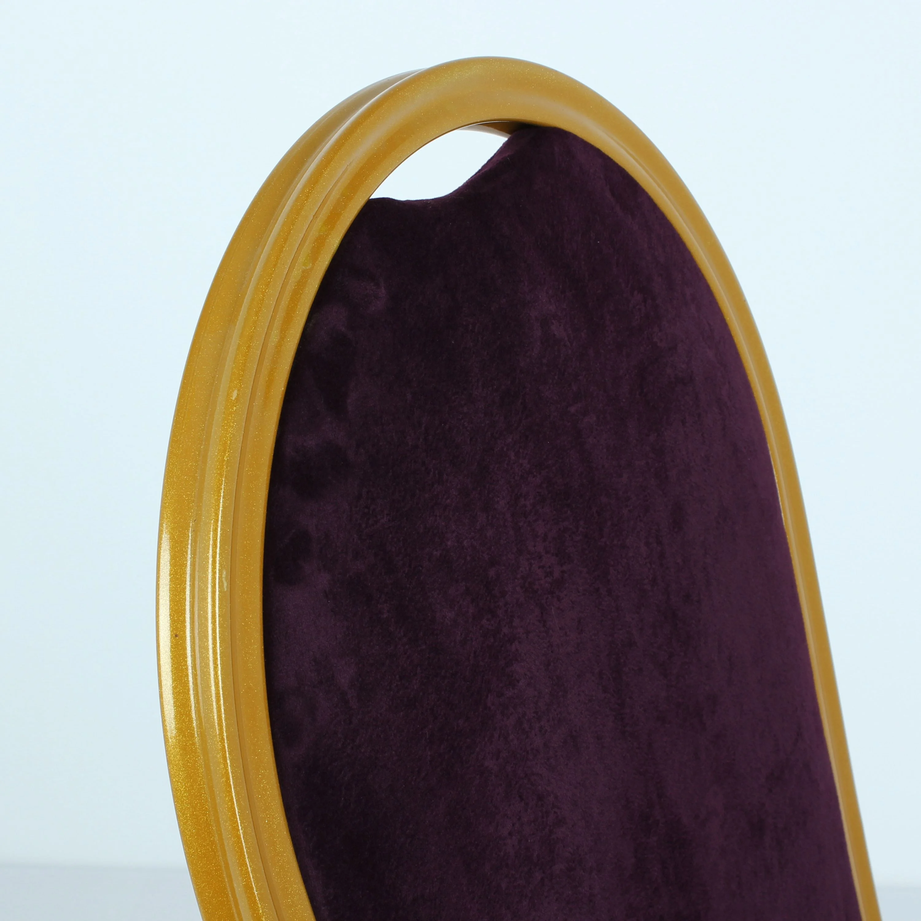 Velvet banquet with seat cushions aluminum stacking steel metal banquet chair