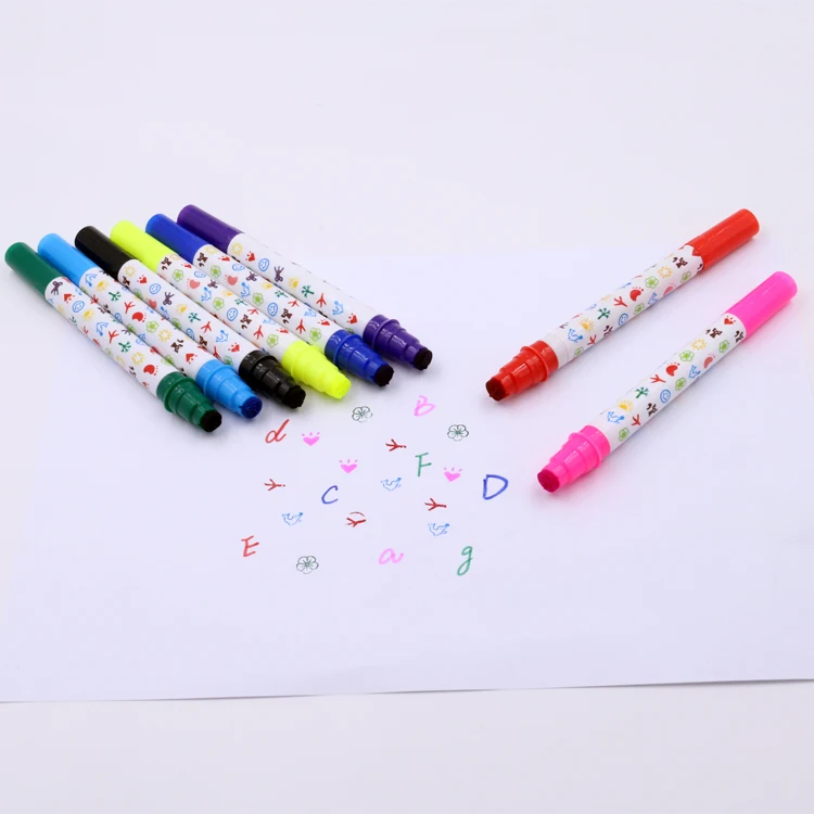 
Fancy Toy Gift Stamp Water Color Marker Pen For Kids to Drawing Watercolor Stamp Marker Pen 