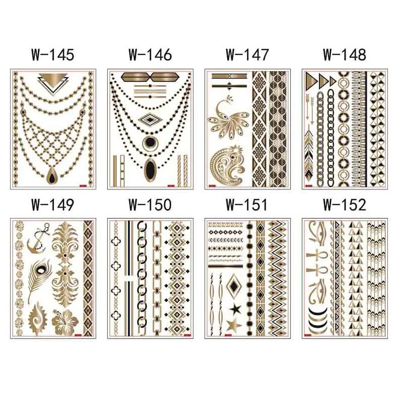 Shiny Water Transferred Crown Diamond Temporary Body Tattoo Sticker