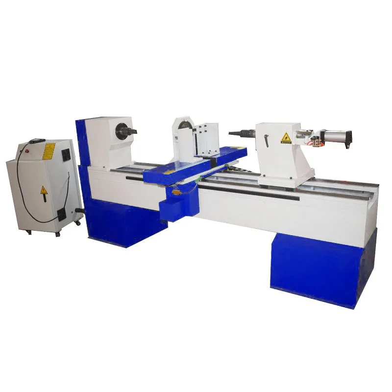 Automatic wood lathe copying attachment for stairway post newel