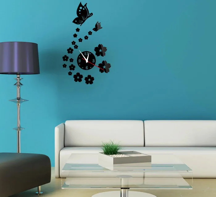 Preciser Home Decor Vintage Gear 3d Mirror Acrylic Diy Wall Clock