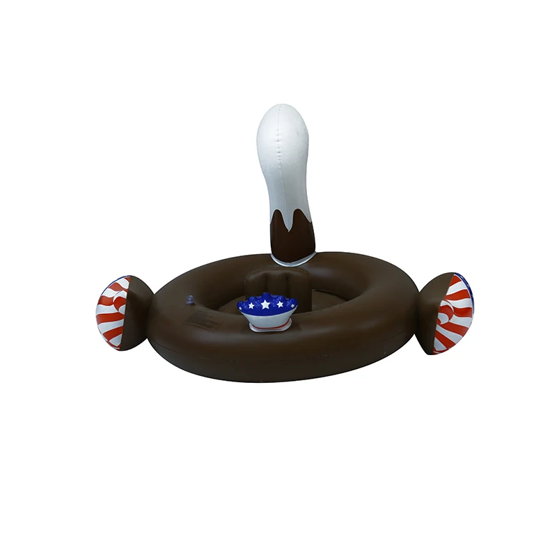 Custom shape eagle duck dragon eggplant chair pool float