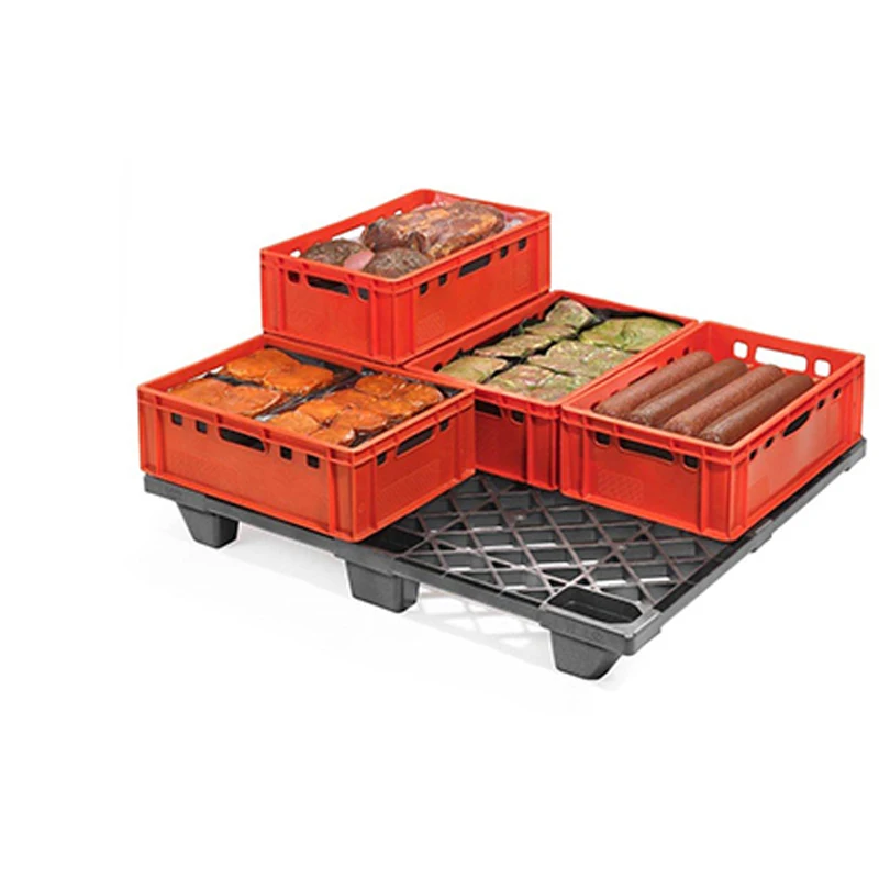 HDPE Легкий вес 9 бегунов пластиковые однослойные поддоны