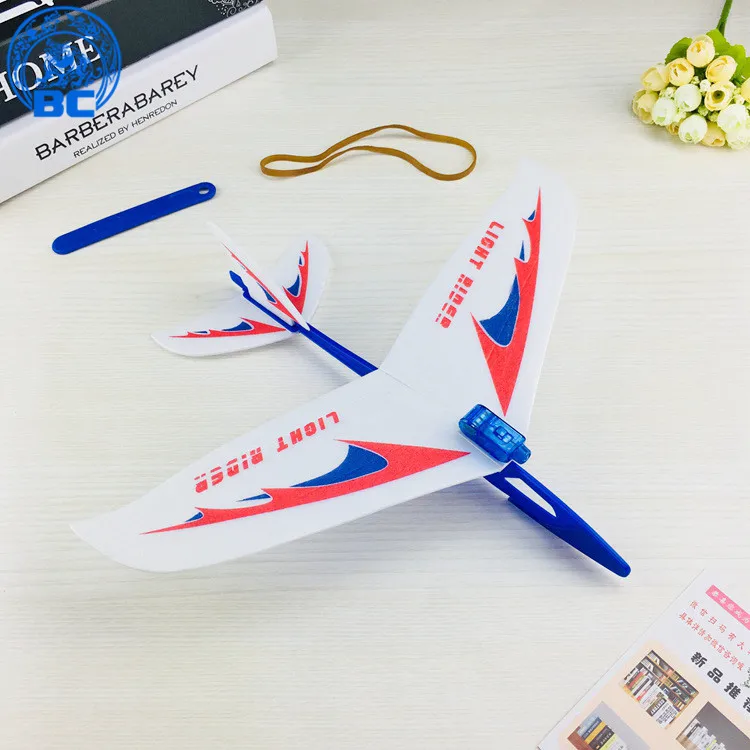 
Wholesale Foam EPP Airplane Hand Throwing Rubber band Roundabout aircraft model for kids toy 
