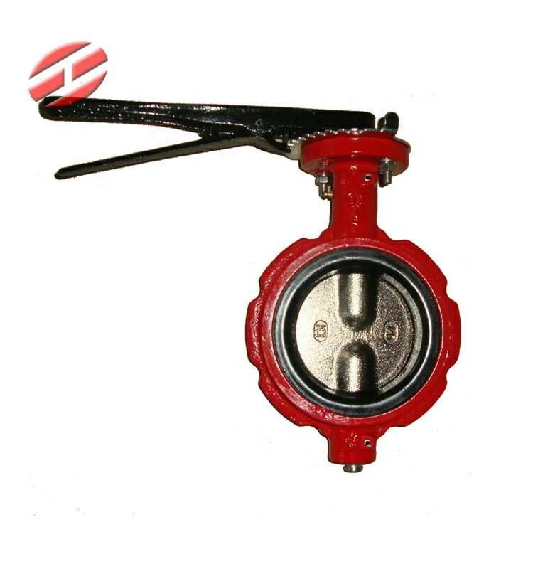 4' notch body two split stem oilfield wafer butterfly valve