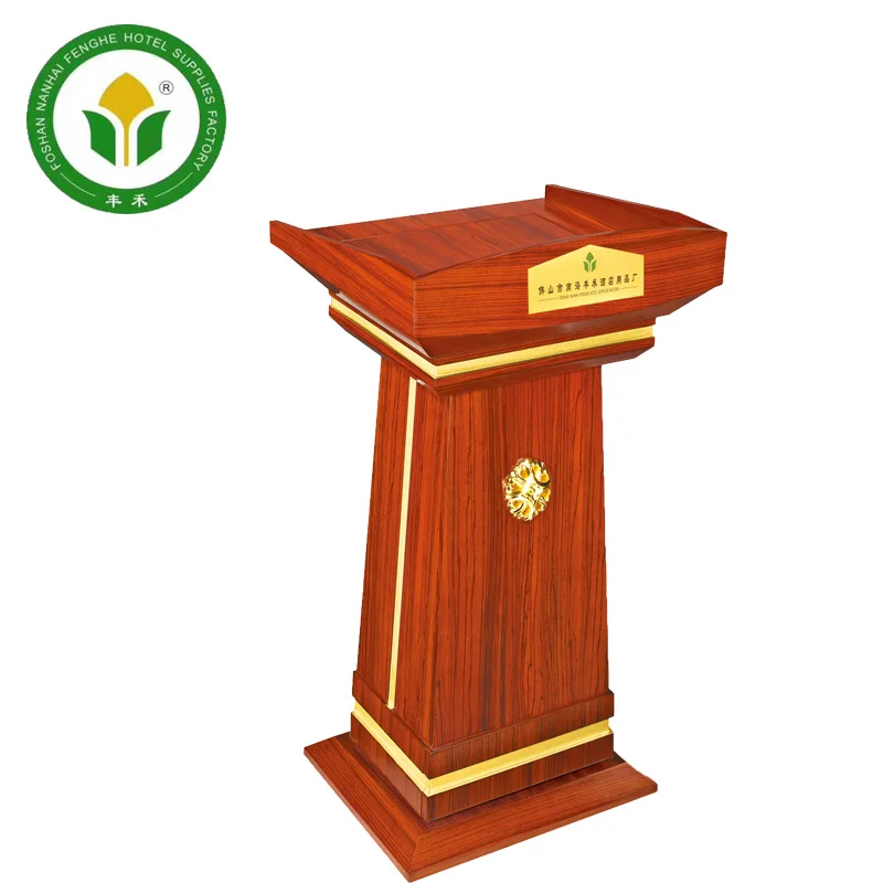 
Wholesale hotel wooden speech lectern rostrum pulpit podium for church 