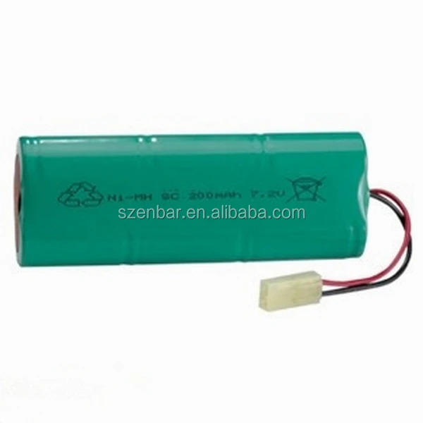 SC ni-mh battery pack with 4200mAh pencil cell 7.2v
