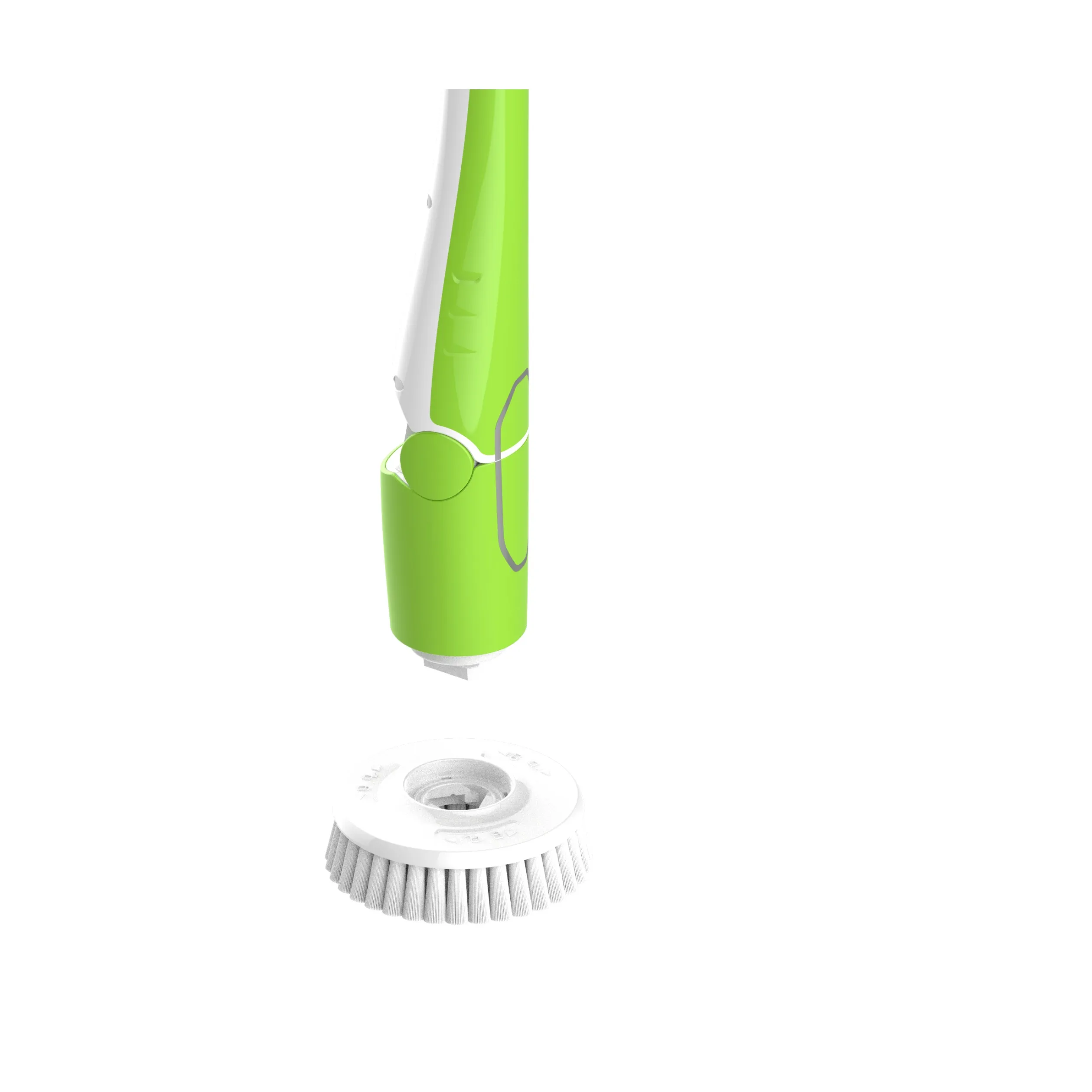 Hot selling rechargeable electric water proof telescopic portable cleaning brush round flat corner power brush set