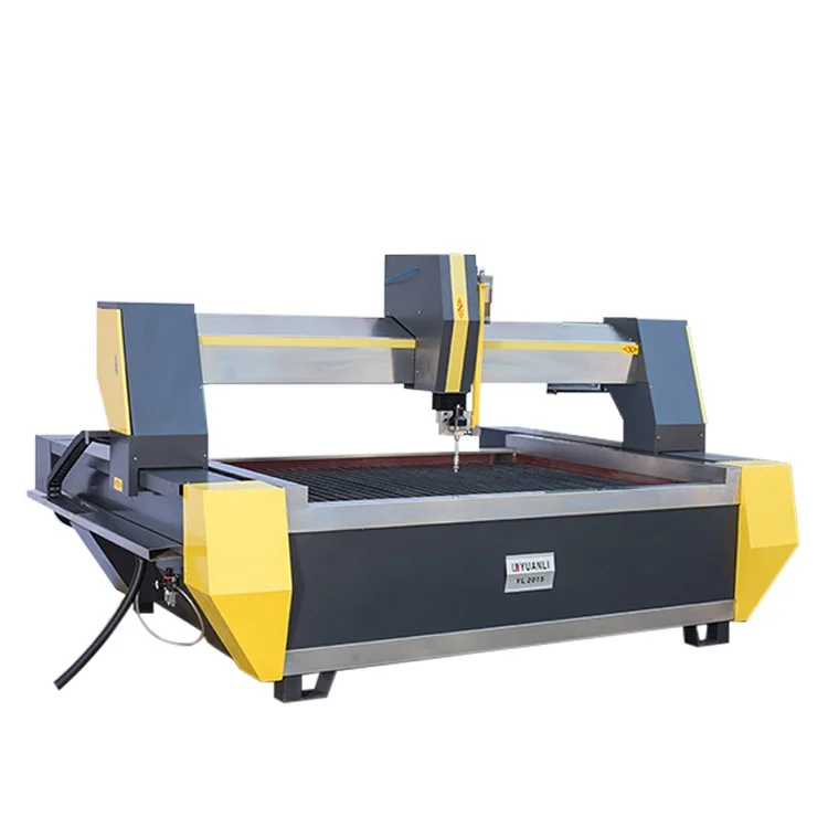 
water jet cutting machine with 3-axis cutting head 
