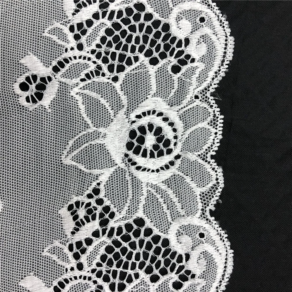 Simple Design Stretch Lace Trim Swiss Lace Fabric Flower Lace For Dress Switzerland