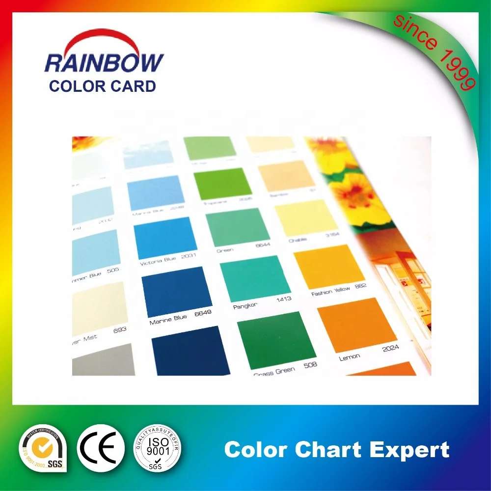 OEM Professional Color Swatch Shade Card For Paint