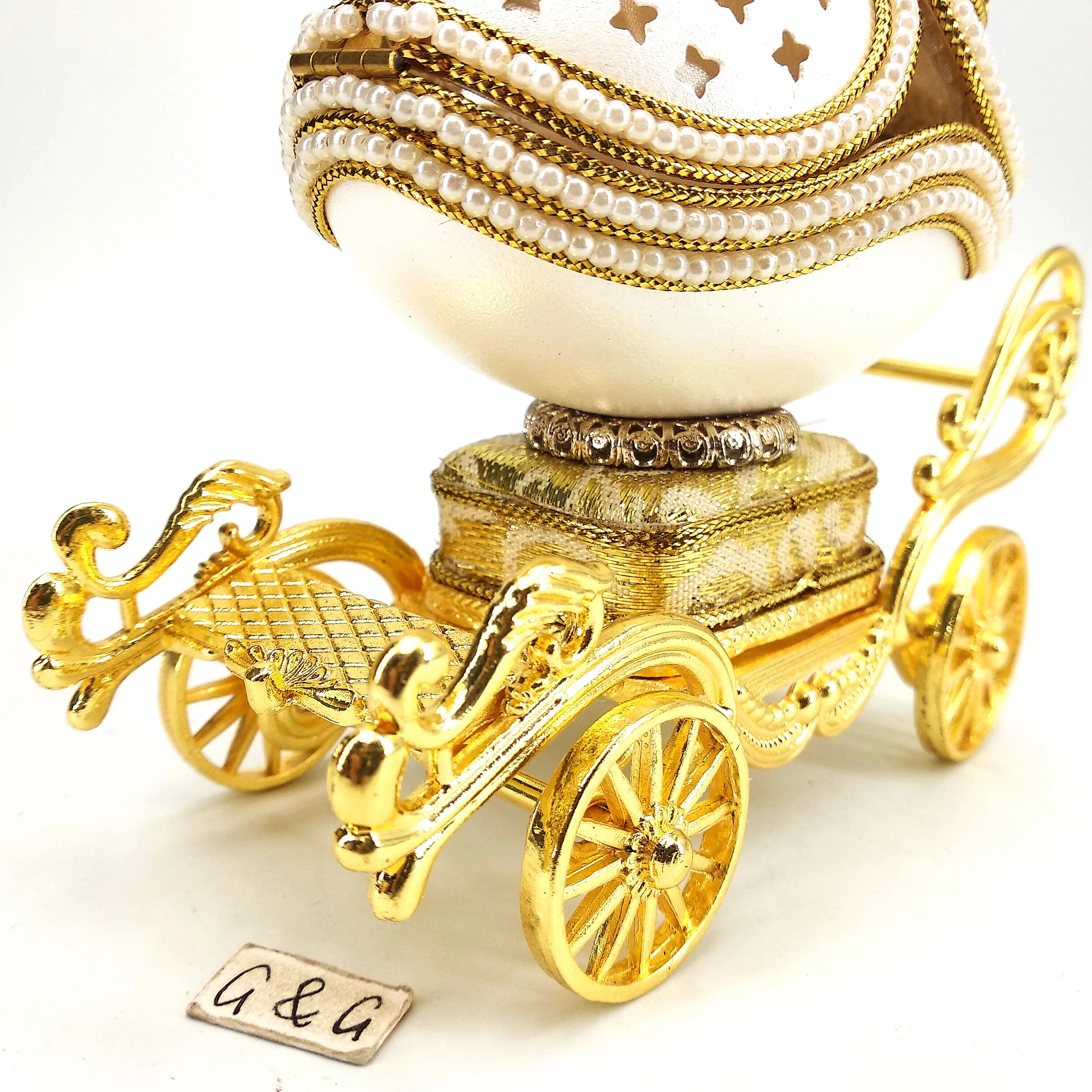 Wedding Favor Romance Goose Egg faberge egg Shape Jewelry Box