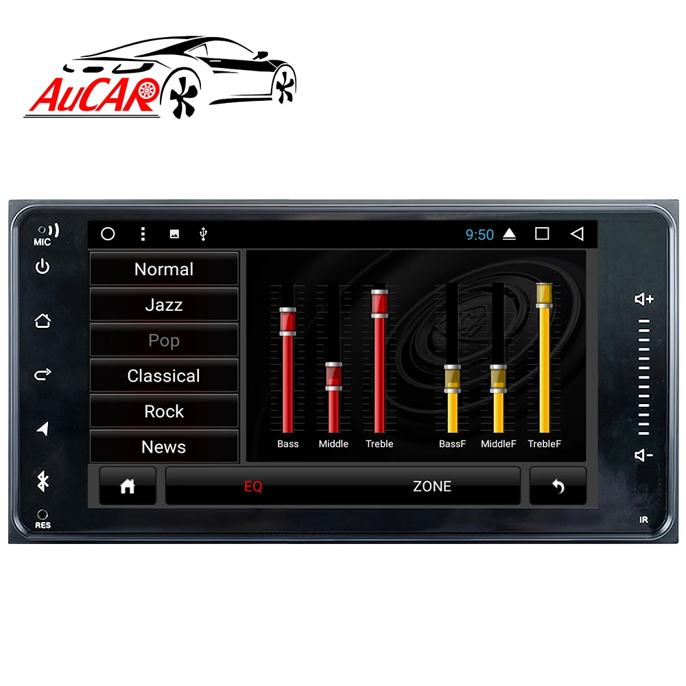 AuCAR Android 10 Car DVD for Toyota Universal RAV4 Corolla Vios Hilux Terios Land Cruiser Avanza Fortuner Prado Car Radio