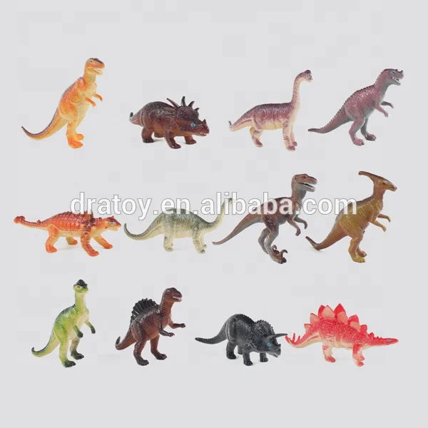 Wholesale Factory Price Colorful Small Dinosaur Toys Customizable PVC Plastic High Simulation Educational Dinosaur Figurines