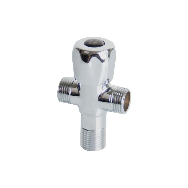 3-ходовой латунный угловой клапан для впускного отверстия для унитаза 1/2 дюйма