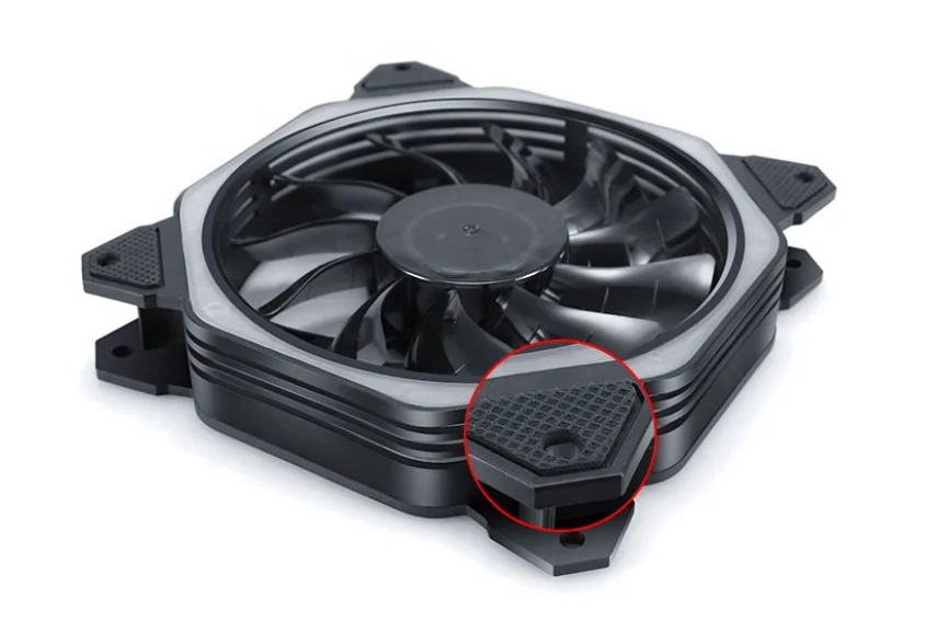Low price 12v rgb fan 120mm