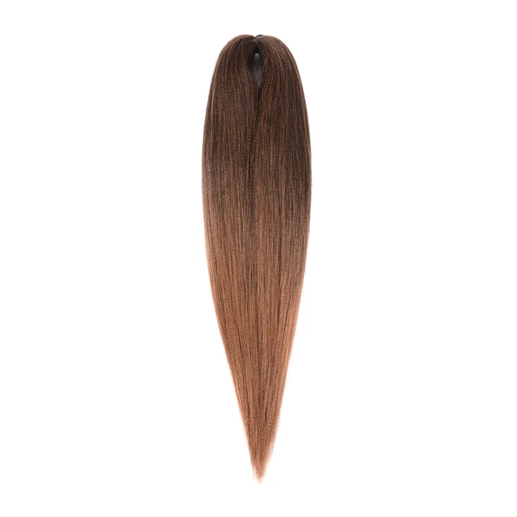 Professional Itch Free Hot Water Setting Ombre Pre-stretched Braiding Hair 16 Inch -30 Inch Single Weft >=60%