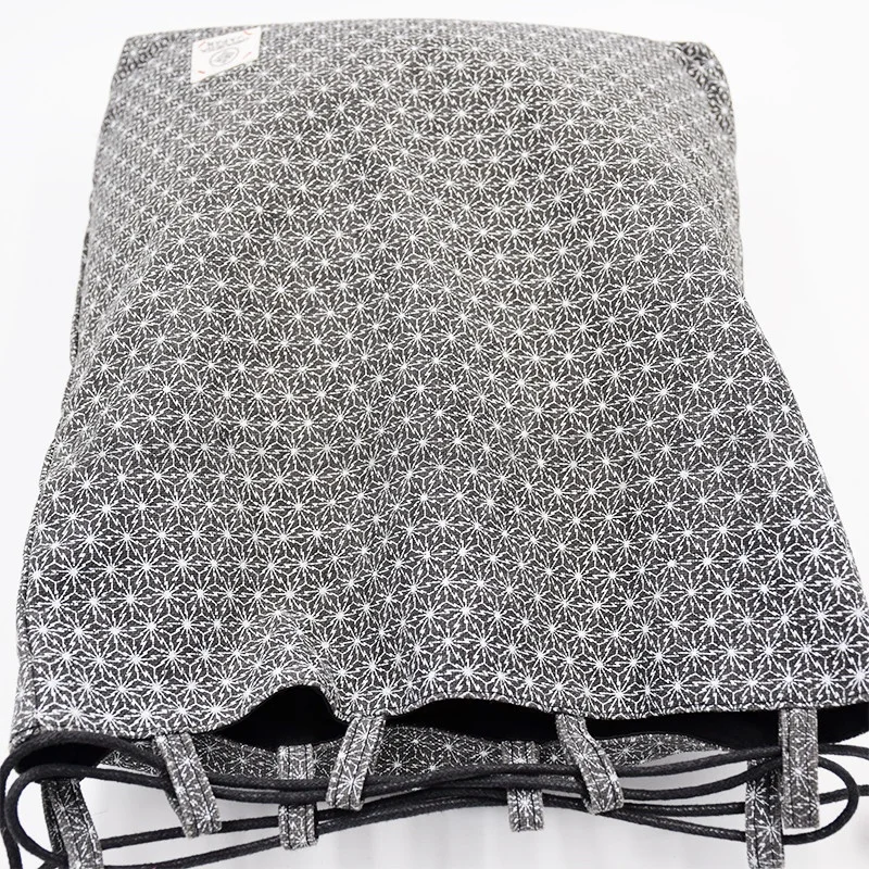 Personalized Colorful canvas cotton drawstring clothes bag with double string