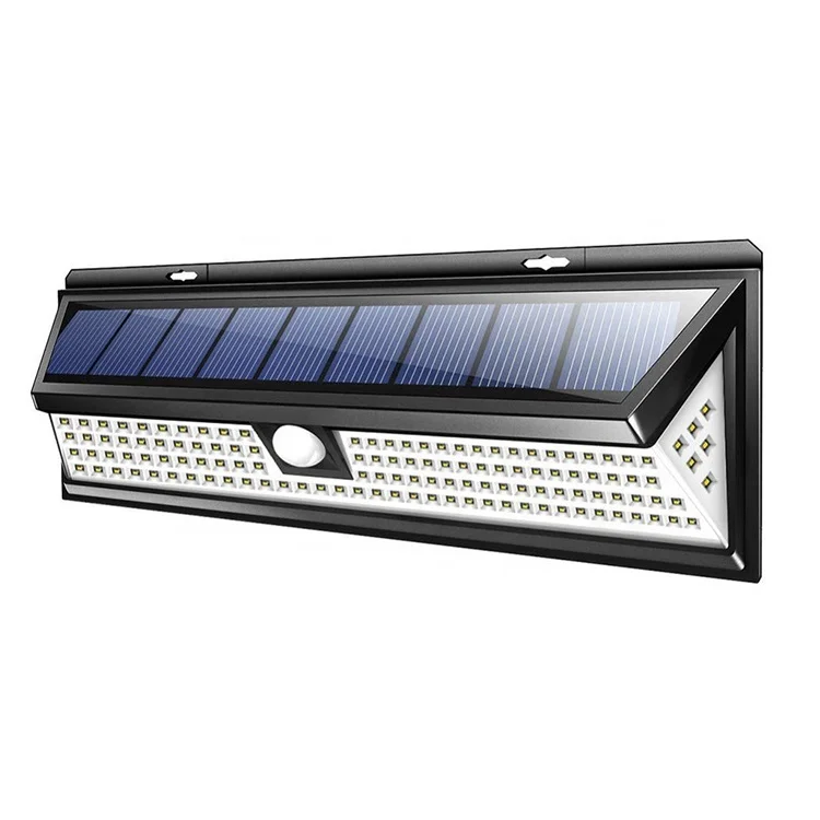 118 LED Solar Lights Outdoor Solar Lamp Motion Sensor Solar Powered Spotlight 3 Modes Wall lights For Street Garden Decoration
