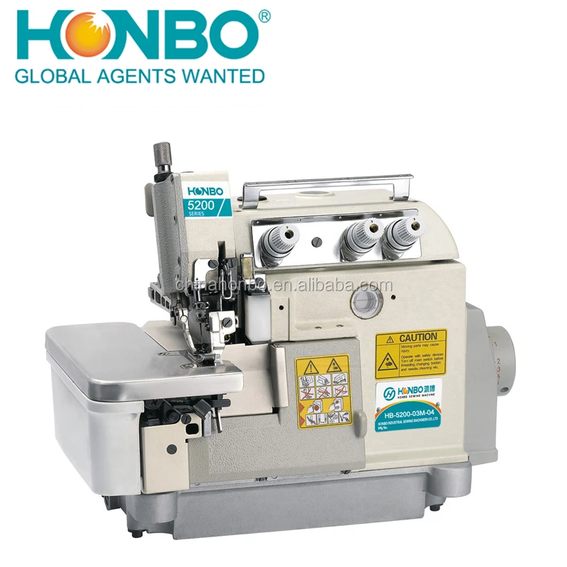 HB-5200-04M2-24 high speed flat bed industrial interlock sewing machine price special interlock sewing machine
