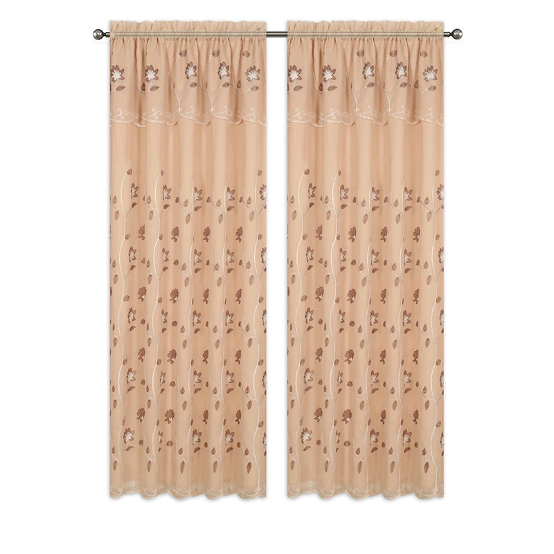 2019 Europe living room window valance curtain embroidered