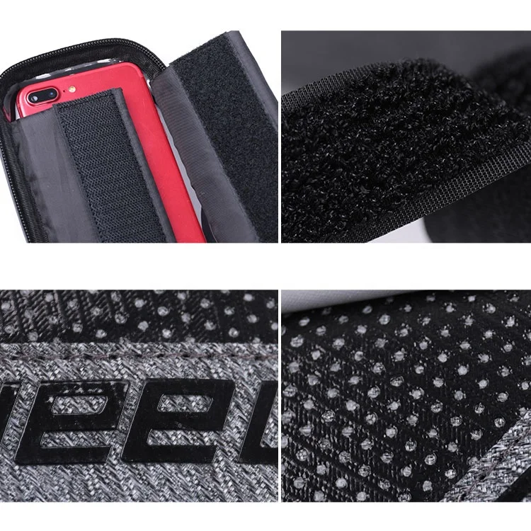 WHEEL UP Black Grey Bicycle Storage Frame Bag Bike Bicycle Phone Bag