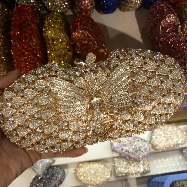 DB565 crystal bag clutches wedding evening purse