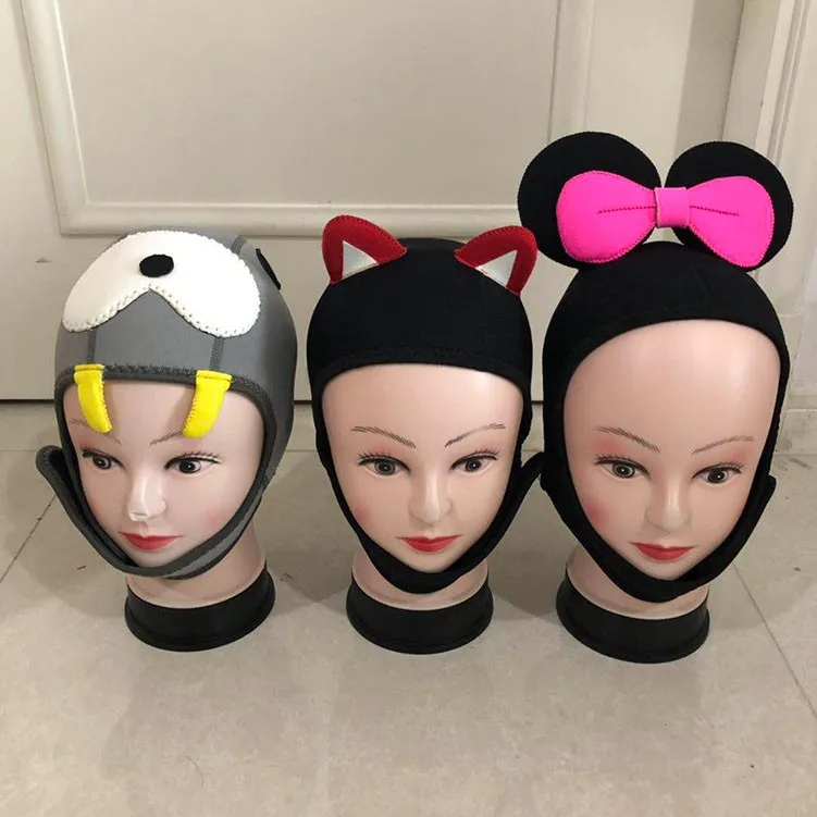 New Scuba Diving Fun 3mm Warm Neoprene Animal Hat Diving Hood Divers Cap hat