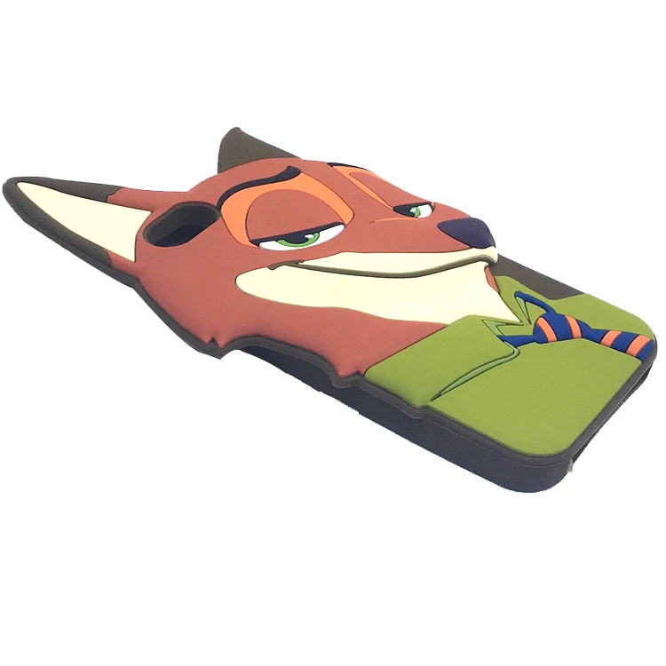 Высокое качество без запаха мультфильм 3D силиконовый чехол для телефона