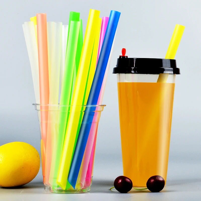 1.1*21cm disposable milk tea juice drink straw thickened PP plastic straw