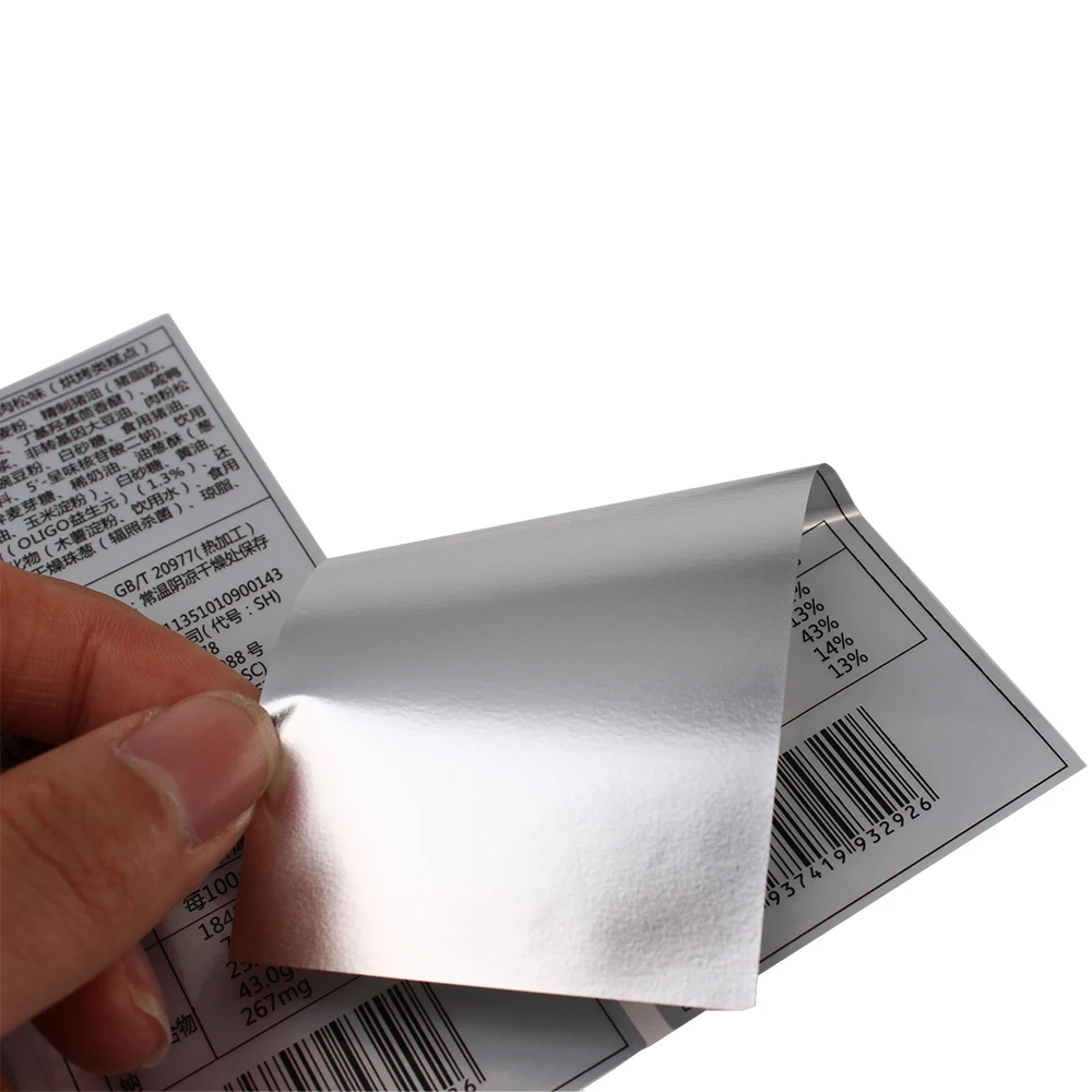 VOID Adhesive Sticker Custom Logo Printing Labels Silver Film Stickers Food Security Warranty Label Sheet