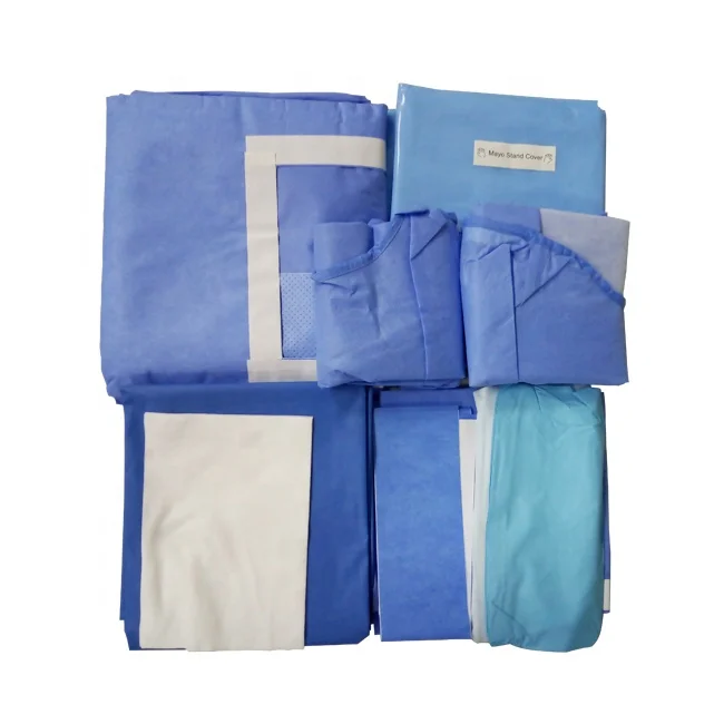 Surgical and operation sterile disposable surgical hip drape set